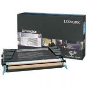 Lexmark High Yield Black Toner Cartridge (12,000 Yield) (C736H2KG)