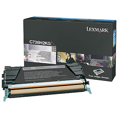 Lexmark High Yield Black Non-Return Program Toner Cartridge (12,000 Yield) (C736H2KG)