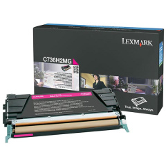 Lexmark High Yield Magenta Toner Cartridge (10,000 Yield) (C736H2MG)