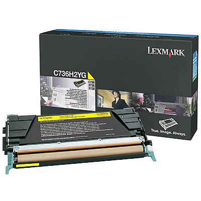 Lexmark High Yield Yellow Non-Return Program Toner Cartridge (10,000 Yield) (C736H2YG)