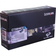 Lexmark High Yield Cyan Return Program Toner Cartridge for US Government (10,000 Yield) (TAA Compliant Version of C736H1CG) (C736H4CG)