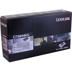 Lexmark High Yield Black Return Program Toner Cartridge for US Government (12,000 Yield) (TAA Compliant Version of C736H1KG) (C736H4KG)