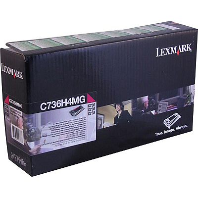 Lexmark High Yield Magenta Return Program Toner Cartridge for US Government (10,000 Yield) (TAA Compliant Version of C736H1MG) (C736H4MG)