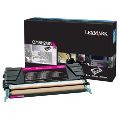 Lexmark High Yield Magenta Toner Cartridge (10,000 Yield) (For Use in Model C748 Only) (C748H2MG)