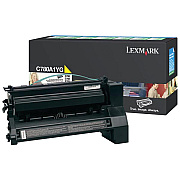 Lexmark Yellow Return Program Toner Cartridge (6,000 Yield) (C780A1YG)