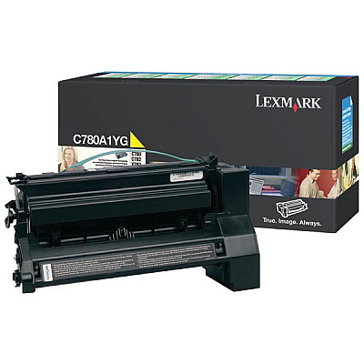 Lexmark Yellow Return Program Toner Cartridge (6,000 Yield) (C780A1YG)