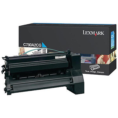 Lexmark Cyan Non-Return Program Toner Cartridge (6,000 Yield) (C780A2CG)