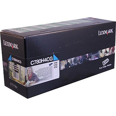 Lexmark High Yield Cyan Return Program Toner Cartridge for US Government (10,000 Yield) (TAA Compliant Version of C780H1CG) (C780H4CG)