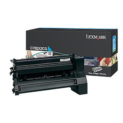 Lexmark Extra High Yield Cyan Non-Return Program Toner Cartridge (15,000 Yield) (C782X2CG)