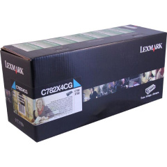 Lexmark Extra High Yield Cyan Return Program Toner Cartridge for US Government (15,000 Yield) (TAA Compliant Version of C782X1CG) (C782X4CG)
