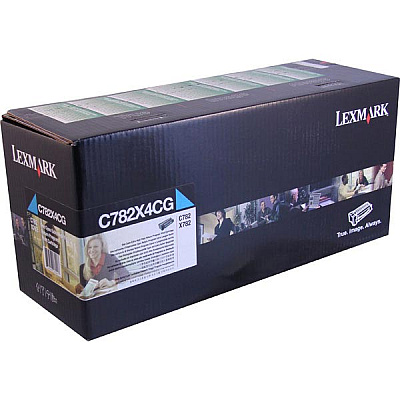 Lexmark Extra High Yield Cyan Return Program Toner Cartridge for US Government (15,000 Yield) (TAA Compliant Version of C782X1CG) (C782X4CG)