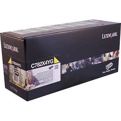 Lexmark Extra High Yield Yellow Return Program Toner Cartridge for US Government (15,000 Yield) (TAA Compliant Version of C782X1YG) (C782X4YG)