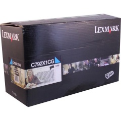 Lexmark Extra High Yield Cyan Return Program Toner Cartridge (20,000 Yield) (C792X1CG)