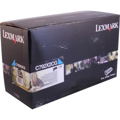 Lexmark Extra High Yield Cyan Toner Cartridge (20,000 Yield) (For Use in Model C792/CS796) (C792X2CG)