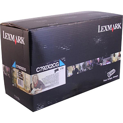 Lexmark Extra High Yield Cyan Non-Return Program Toner Cartridge (20,000 Yield) (For Use in Model C792/CS796) (C792X2CG)
