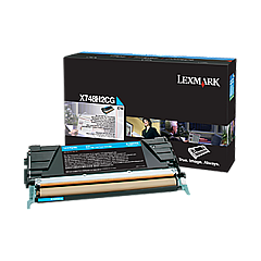 Lexmark High Yield Cyan Non-Return Program Toner Cartridge (10,000 Yield) (For Use in Model X748) (X748H2CG)