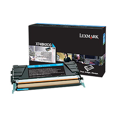Lexmark High Yield Cyan Non-Return Program Toner Cartridge (10,000 Yield) (For Use in Model X748) (X748H2CG)