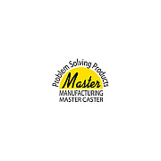 Master Caster Superball Casters with Hooded Caster Housing, Type W Stem, 2" Soft Vinyl Wheel, Bright Brass/Black, 4/Set (MAS53516)