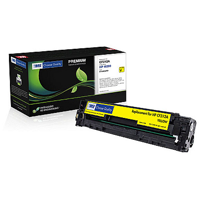MSE Remanufactured Yellow Toner Cartridge (Alternative for HP CF212A, 131A, Canon 6269B001AA, 131) (1,800 Yield) (MSE022121214)