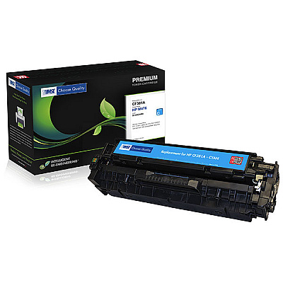 MSE Remanufactured Cyan Toner Cartridge (Alternative for HP CF381A, 312A) (2,700 Yield) (MSE022138114)
