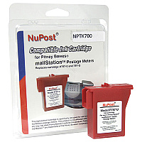 NuPost Non-OEM New Build Red Postage Meter Ink Cartridge (Alternative for Pitney Bowes 797-0, 797-M, 797-Q) (800 Yield) (NPTK700)