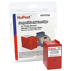 NuPost Non-OEM New Build Red Postage Meter Ink Cartridge (Alternative for Pitney Bowes 793-5) (3000 Yield) (NPTP700)