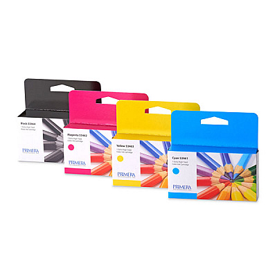 Primera High Yield Cyan, Magenta, Yellow and Black Ink Cartridge 4-Pack (53465)