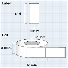 Primera LX3" High Gloss Paper Plus Labels (74665)
