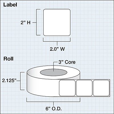 Primera LX3" High Gloss Paper Plus Labels (74668)
