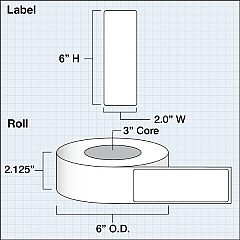 Primera LX3" High Gloss Paper Plus Labels (74669)