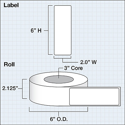 Primera LX3" High Gloss Paper Plus Labels (74669)