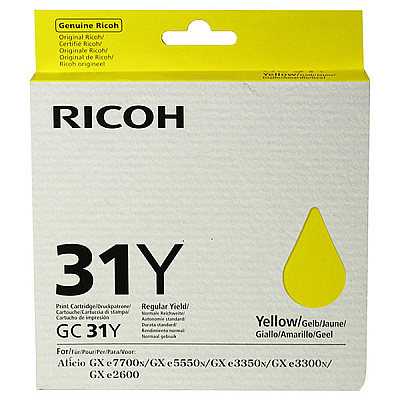 Ricoh Yellow Ink Cartridge (1,750 Yield) (405691)