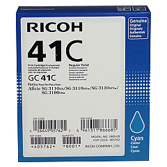 Ricoh Cyan Ink Cartridge (2,200 Yield) (Type GC41C) (405762)