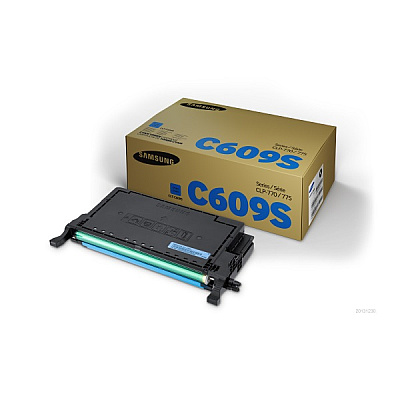 HP Samsung (CLT-C609S/SEE) Cyan Toner Cartridge (7,000 Yield) (SU086A)