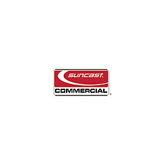 Suncast Commercial 24 in Telescoping Rake, 24" width x 47.5" to 66" length (SUALRT240D)