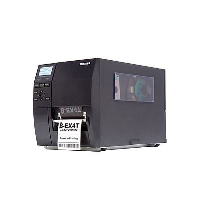 Toshiba, B-EX4T1, 4" Wide (Included Damper), 203DPI, 14IPS, Ethernet, LAN, USB, Near Edge Head, Thermal Transfer and Thermal Direct Label Printer (BEX4T1GS12DM01)