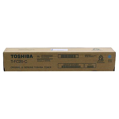 Toshiba Cyan Toner Cartridge (26,800 Yield) (TFC25C)