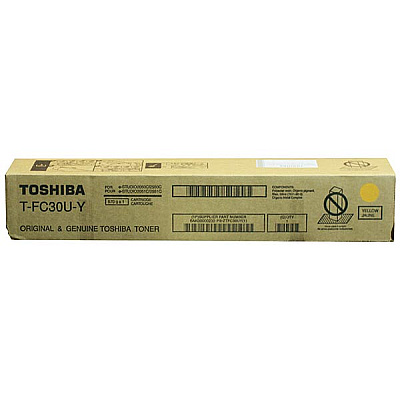 Toshiba Yellow Toner Cartridge (28,000 Yield) (TFC30UY)