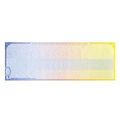 TROY FORTRESS Check Paper - Check Middle (Check Size 3-1/2") (White Remittance Area) (2 Perforations: 3.5", 7.5") (500 Sheets/Ream) (99-34051-201)