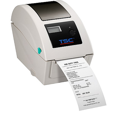 TSC TDP-225 Direct Thermal, Color: Desktop 2" Label Printer (Beige) (5" Per Second Print Speed) (203 dpi) (2.13" Max Print Widt) (5" Outside Diameter Media) (USB and RS-232 Interface) (99-039A001-0001)