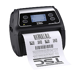TSC Alpha-4L Direct Thermal Mobile Label Printer (4 ips) (203 ddpi) (4.09" Print Widt), (USB/Bluetooth) (Supports Apple and Android) (US) (LCD Screen) (32MB Flash Memory) (16MB DRAM) (99-052A013-0701)