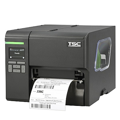 TSC ML340P Thermal Transfer Industrial Label Printer (5 ips) (300 dpi) (4.16" Print Width) (Ethernet/RS-232 Serial/USB/USB Host) (US) (Wi-Fi Slot-in Housing) (Real-Time Clock) (Includes Full Rewinder) (99-080A006-0301)
