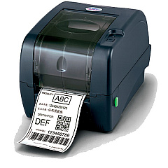 TSC TTP-247 Thermal Transfer Desktop Label Printer (7 ips) (203 dpi) (4.25" Print Width) (Ethernet/Parallel/RS-232 Serial/USB) (External 8" OD Media Unwinder with 3" Core Holder) (Real-Time Clock) (99-125A013-5061)