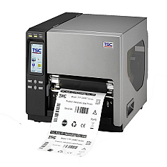 TSC TTP-384MT Thermal Transfer Industrial Label Printer (4 ips) (300 dpi) (8.64" Print Width) (Ethernet/Parallel/RS-232 Serial/USB/USB Host) (Color Touch LCD Panel with Buttons) (Real-Time Clock) (99-135A001-0001)