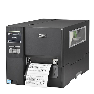 TSC MH241T Thermal Transfer Industrial Label Printer (14 ips) (203 dpi) (4.09" Print Width) (Ethernet/RS-232 Serial/USB/USB Host) (US) (Touch Display) (Wi-Fi Ready) (MH241T-A001-0301)