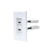 Manhattan - Strategic Two-port Hdmi Wallplate (771726)