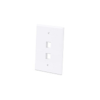 Intellinet 2-outlet Oversized Keystone Wall Plate (772525)