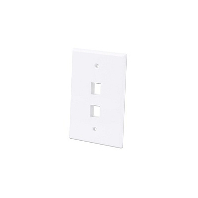 Intellinet 2-outlet Oversized Keystone Wall Plate (772525)