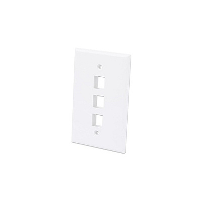 Intellinet 3-outlet Oversized Keystone Wall Plate (772532)
