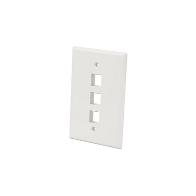 Intellinet 3-outlet Oversized Keystone Wall Plate (772587)